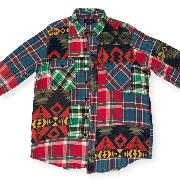 Polo Ralph Lauren Patchwork Aztec Flannel - Picture 4 of 7